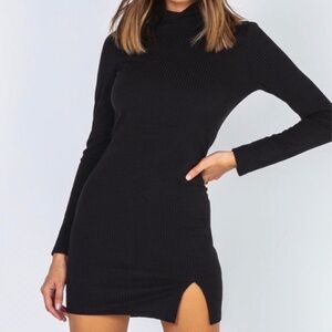 Princess Polly Ribbed Long Sleeve Mini Dress NWOT